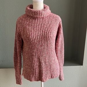 J. Crew Marled cropped turtleneck sweater